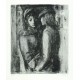 Ludmila Jiřincová - Přítelkyně, litografie, 1944