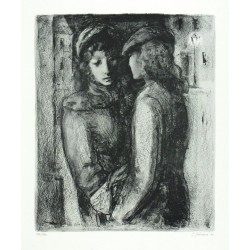 Ludmila Jiřincová - Přítelkyně, litografie, 1944