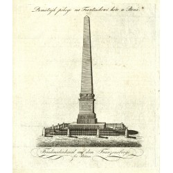 Brno - Denisovy sady - Památník míru, mědirytina, 1820