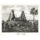 Hrad Trosky - Ruine Trosky, kamenorytina, Medau, 1845