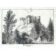 Tolštejn - hrad, zřícenina - Tollenstein in Böhmen, litografie, Medau, 1840