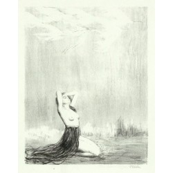 František Kobliha - Touha, litografie, 1945