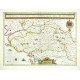 Poitou, Francie - Pictaviae Ducatus Descriptio, mapa, mědirytina, Blaeu, 1634