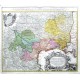 Languedoc - Gubernatio Generalis Languedociae, copperplate map, Homann, 1742 - Old maps for sale