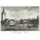 Praha - povodeň 1824 - Überschwemmung von Prag, mědirytina, Rainold, 1825
