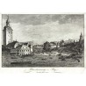 Praha - povodeň 1824 - Überschwemmung von Prag, mědirytina, Rainold, 1825