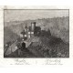 Křivoklát - Bürglitz. Křiwoklady, mědirytina, Rainold, Hyllos, 1820