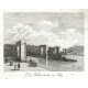 Praha - Most císaře Františka I. - Řetězový most - Die Kettenbrücke zu Prag, kamenorytina, Medau, 1825