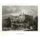 Broumov - Kloster Braunau in Böhmen, ocelorytina, 1850