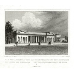 Teplice, Hadí lázně - Das Schlangenbad á Teplitz, ocelorytina, Lange, Würbs, Poppel, 1840