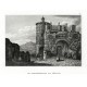 Teplice, Škvárovník - Die Schlackenburg bei Töplitz, ocelorytina, Meyer, 1840 - Staré mapy na prodej