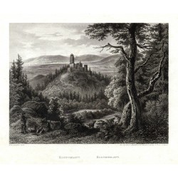 Kostomlaty - Kostenblatt, ocelorytina, Kandler, Fesca, Mikovec, 1860
