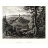 Kostomlaty - Kostenblatt, ocelorytina, Kandler, Fesca, Mikovec, 1860