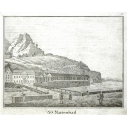 Karlovy Vary - Marienbad, litografie, Neue Bildergallerie, 1833