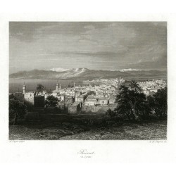 Bejrút, Libanon - Beirut (in Syrien), ocelorytina, Payne, 1850