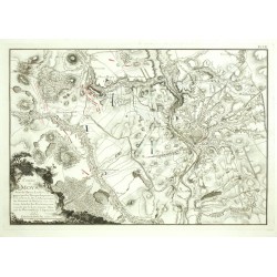 Görlitz, Battle of Moys, 1757, Seven Years' War - Combat de Moys, copperplate engraving, 1770
