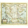 Greece, Albania - Macedonia Epirus et Achaia, copperplate map, Mercator, Hondius, 1636