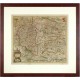 Čechy - mapa Čech, mědirytina, Janssonius, 1638, Bohemia