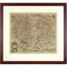 Čechy - mapa Čech, mědirytina, Janssonius, 1638, Bohemia