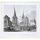 Praha - Chrám sv. Štěpána na Novém Městě pražském, ocelorytina, 1850