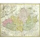 Morava - Tabula Generalis Marchionatus Moraviae, mědirytina, mapa, Homann, 1720