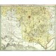 Brňensko - Circuli Brunnensis pars Meridionalis, mědirytina, mapa, Müller, Homann, 1720