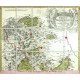 Přerovsko - Marchionatus Moraviae Circulus Preroviensis, mědirytina, mapa, Mueller, Homann, 1720
