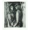Ludmila Jiřincová - Přítelkyně, dvoubarevná litografie, 1944