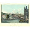 Praha, Karlův most a Malá Strana - Die Brücke mit der Kleinseite in Prag, lept, Morstadt, 1835