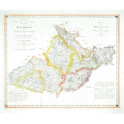 Morava - Charte von Maehren, mědirytina, mapa, Kindermann, 1802