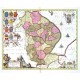 Lincolnia Comitatvs Anglis Lyncolne Shire - Alte Landkarte