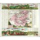 Karlovy Vary, Loketsko - Geographischer Entwurff der Stadt und Gegend des ... Carlsbades, mědirytina, mapa, Zürner, Schenk