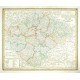 Čechy - Charte vom Königreich Böheim, mědirytina, mapa, Güssefeld, 1820