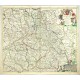 Čechy, Morava, Slezsko - Regnum Bohemia, eique Annexae Provinciae, mapa, mědirytina, Danckerts, 1696