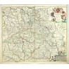 Čechy, Morava, Slezsko - Regnum Bohemia, eique Annexae Provinciae, mapa, mědirytina, Danckerts, 1696
