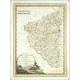 Čechy - La Parte Occidentale ... Orientale del Regno di Boemia, mědirytina, mapa, Cassini, 1796