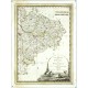Čechy - La Parte Occidentale ... Orientale del Regno di Boemia, mědirytina, mapa, Cassini, 1796