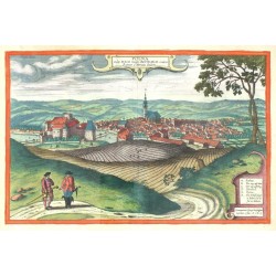 Polná - Polna vulgo Polm, mědirytina, Braun, Hogenberg, 1617