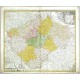 Čechy - Bohemiae Regnum in XII Circulos divisum, mědirytina, mapa, 1740