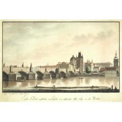 Praha - Erster Theil ... vom altstadter Ufer Prags, lept, Kohl, 1792