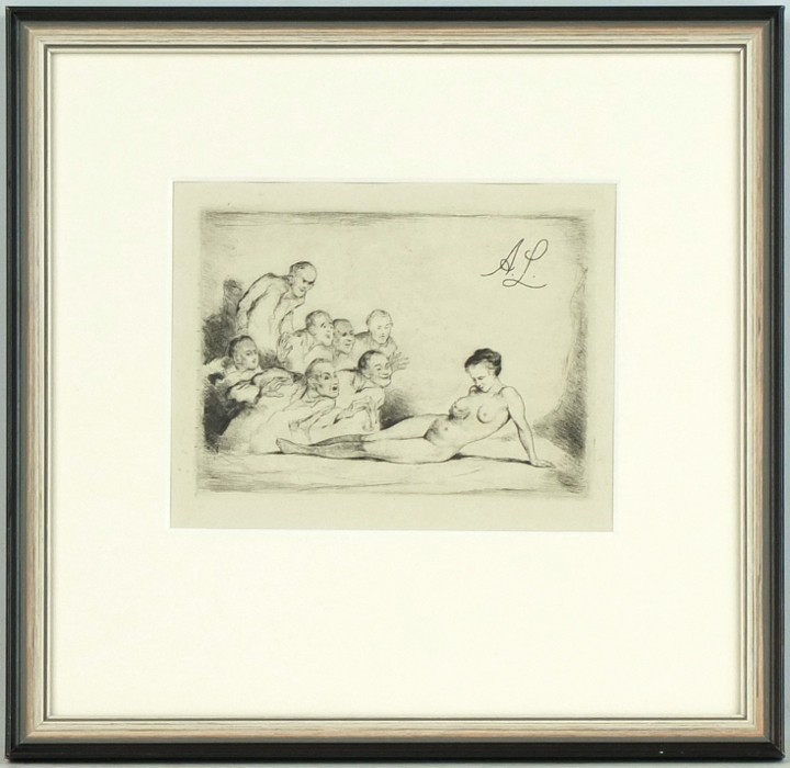 Max Schenke, etching, 1920