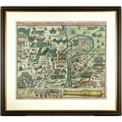 Militärtechnik - Tafel zur Kriegs-Kunst, Kupferstich, Seutter, 1730