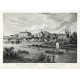 Zámek Roudnice nad Labem, ocelorytina, Kandler, Rybička, 1865