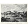 Zámek Roudnice nad Labem, ocelorytina, Kandler, Rybička, 1865