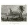 Devín - Bratislava - Ruine von Schloss Theben in Ungarn, ocelorytina, Meyer, 1849