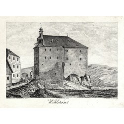 Vildštejn - Wildstein, kamenorytina, Heber, 1849