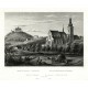 Nepomuk, Zelená Hora - Chrám Sv. Jakuba v Nepomuku, ocelorytina, Mikovec, 1865