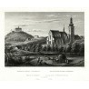 Nepomuk, Zelená Hora - Chrám Sv. Jakuba v Nepomuku, ocelorytina, Mikovec, 1865