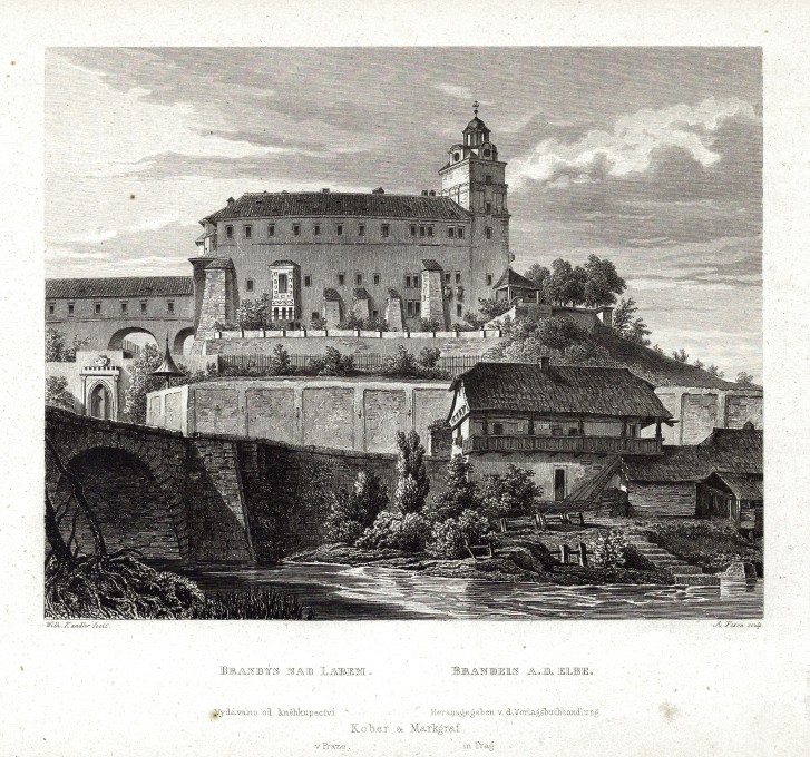 Brandýs nad Labem, ocelorytina, Mikovec, 1860