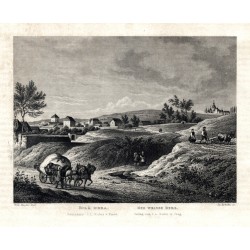 Praha - Bílá hora, ocelorytina, Mikovec, 1865